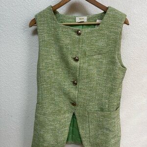 Anthropologie Maeve Green Sleeveless Top